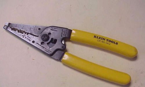 Klein Tools 1412 Cable Stripper and 12 to 14 Gauge Solid Wire Cutter - EXC