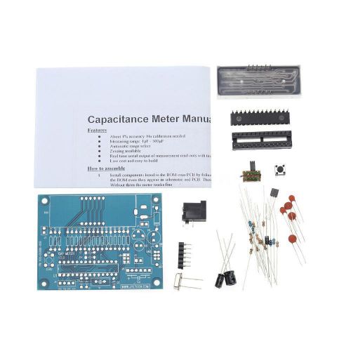 Mini Digital Capacitance Meter Tester DIY Kit Auto Range 1pF-500uF &lt;30mA 7U0O