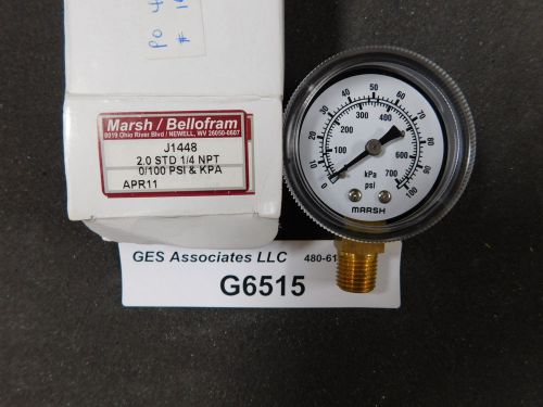 MARSH / BELLOFRAM J1448 Gauge Pressure, 0-100 PSI