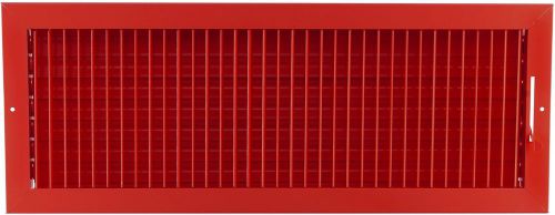 24w&#034; x 8h&#034; ADJUSTABLE AIR SUPPLY DIFFUSER - HVAC Vent Duct Cover Grille [Red]