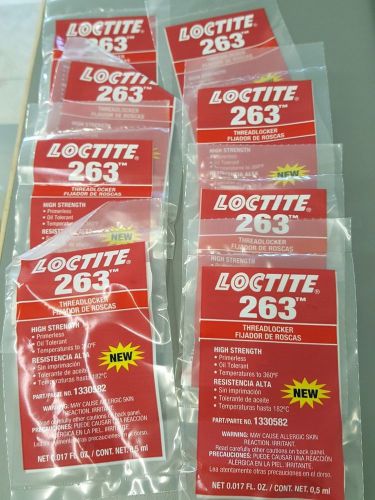 NEW LOT OF 8 LOCTITE 263 THREADLOCKER