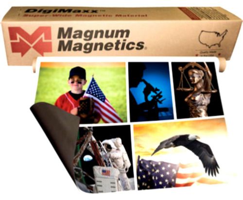 24&#034; x 50ft. ROLL, flexible 30mil MAGNUM MAGNETICS Magnetic sheet for Signs