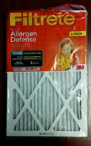 Filtrete Micro Allergen Defense Filter, MPR 1000, 16x25x1-Inch, 2-Pack