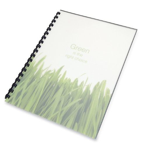 GBC Recycled Poly Presentation Covers, 8.5 x 11 -Inches, Square Corners, Frost,