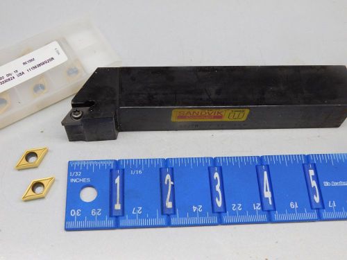 SANVIK 1&#034; INDEXABLE TOOL HOLDER WITH RTW CARBIDE INSERTS