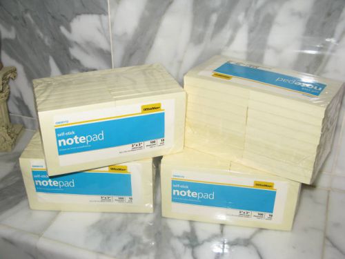 Self-stick notes 100 sheets per pad 72 pads ttl 7200 for sale