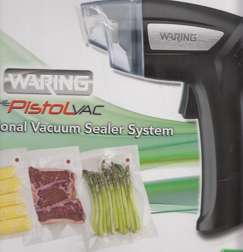 Waring Pro PVS1000 Pistol Vac Professional Vacuum Sealer System With Bags NEW