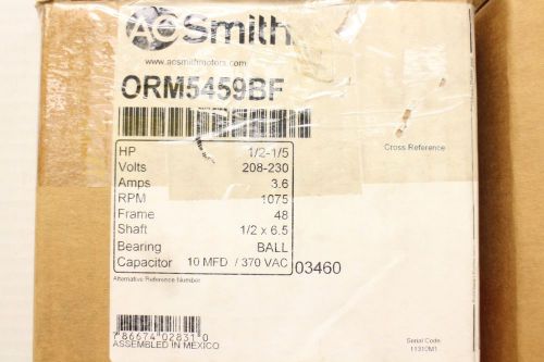 Ao smith / century high temperature condenser fan motor, orm5459bf for sale
