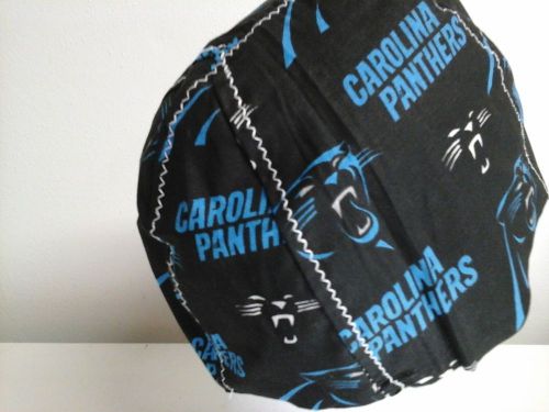 Carolina Panthers Print &#034;Any Size&#034; Lined hat, Welding Hat, Pipefitter Cap Welder