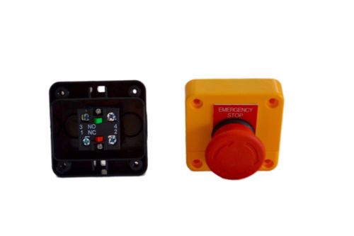 Emergency Stop switch control electrical 12V -  24V button safety machine