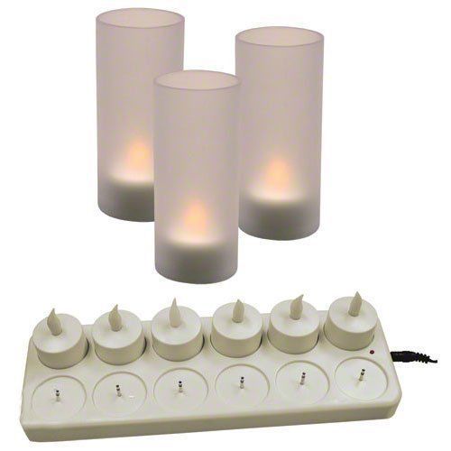 Update International CDL-12S Rechargeable LED Candles [12 Candle Set]