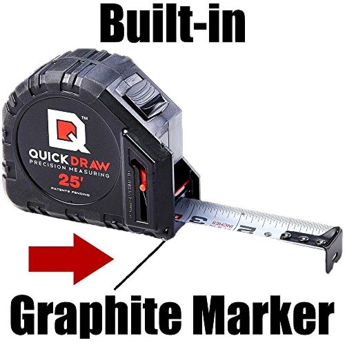 QUICKDRAW DIY Self Marking 25&#039; Foot Tape Measure - 1st Measuring Tape with a #UD