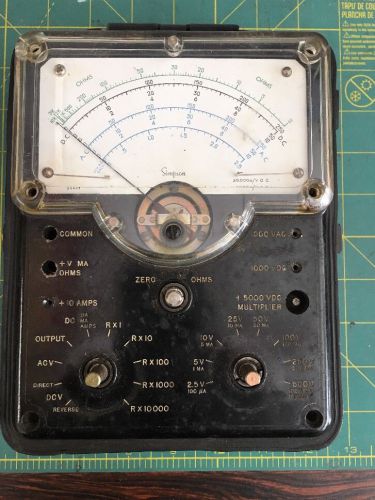 Simpson  Electrical Meter Tester Series ? VOM Volt Ohm (sold For Parts!)