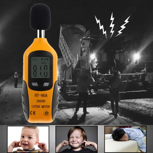 HT-80A Sound Level Meter LCD Digital Screen Display Noise Pressure Tester XP
