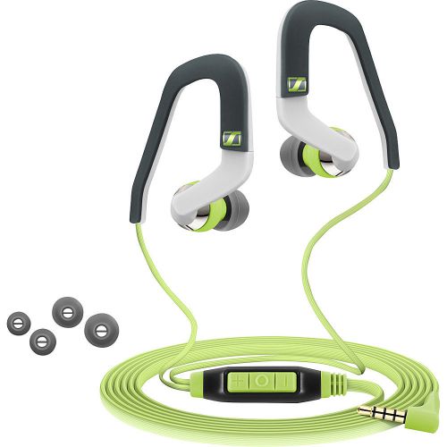 Sennheiser Sports Earbuds with Microphone - Green Electronic NEW