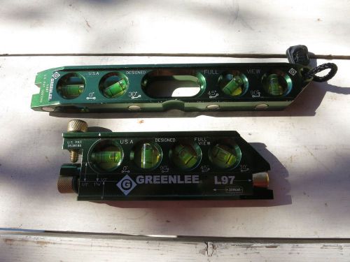 Greenlee L97 Mini-Magnet Laser Level and Greenlee L107 level lot