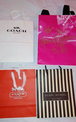 Vintage Shopping Bags: Coach, Juicy Couture and Henri Bendel