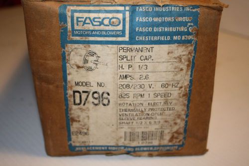 NEW Fasco D796 Motor 1/3 HP 1 speed