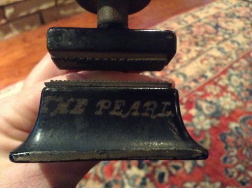 Antique Letterpress &#034;THE PEARL&#034; Honeycomb Paper press Anti-Forgery Device RARE!
