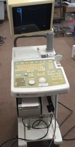 GE RT3200 Advantage II Ultrasound, Probe, Printer and Manual - Working