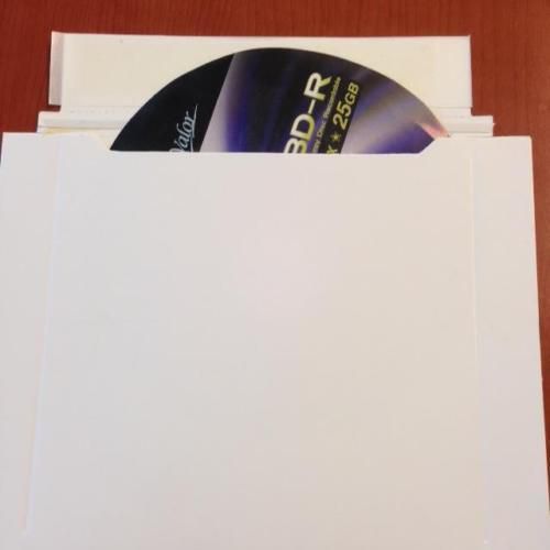 500-pk White Cardboard CD/DVD Disc Mailers 6 3/8 x 4 7/8&#034;
