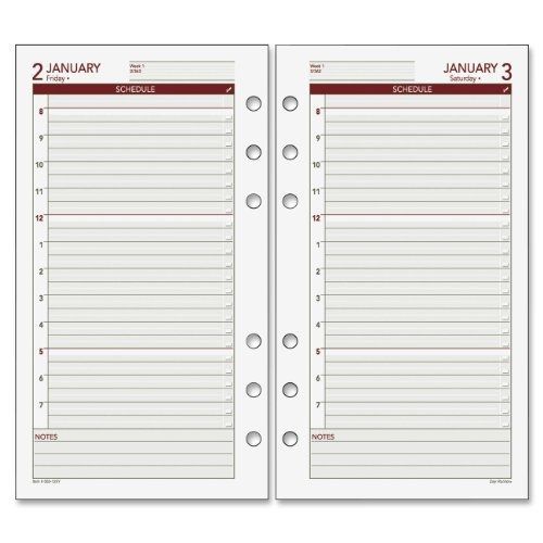 Day Runner 2014 Daily Planner Calendar Refill, 3.75 x 6.75 Inches (063-125Y)