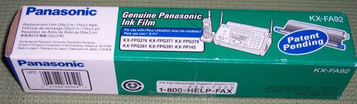 Panasonic Replacement Fax Ink Film Model # KX-FA92 New in Box Authentic 1 Roll