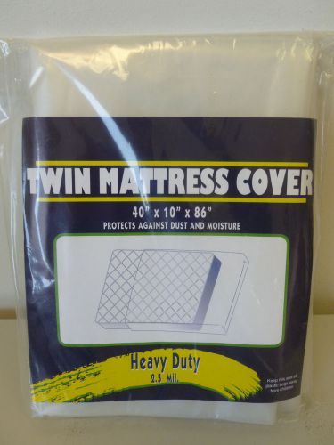 Twin Size Mattress Bag  Heavy Duty 2.5 Mil Vented Mattress Bag
