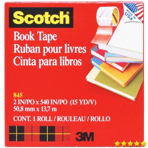 Scotch Book Tape  2 Inches x 15 Yards (845) New New