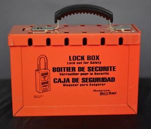 Master lock latch tight portable lock box, red for sale