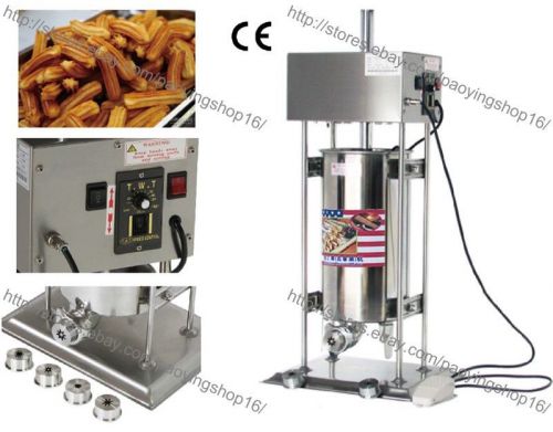 Heavy Duty Automatic Electric 15L Churrera Churros Machine Maker w/ 5 Nozzles