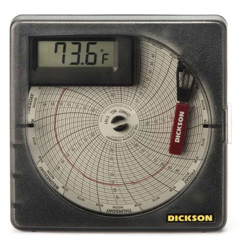 Dickson sl4350 temperature chart recorder with digital display 4&#034;/101mm chart... for sale
