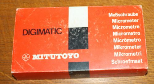 Mitutoyo 323-711 micrometer 0 - 1 inch / .00005&#034; / 0.001mm for sale