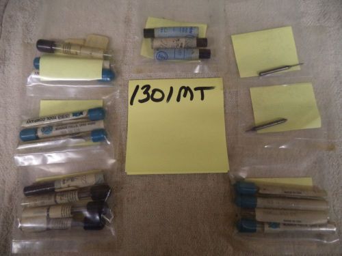 Solid Carbide Miniature End Mills- Lot of 17 (#1301MT)
