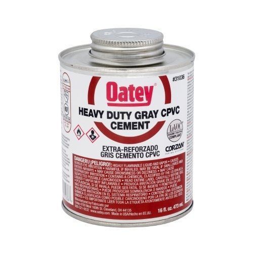 Qty  4 - Oatey 31036 CPVC Heavy Duty Gray Cement , 16 Ounces