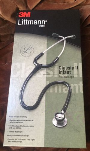 #2114 Black 3M LITTMANN CLASSIC II INFANT STETHOSCOPE 28&#034;