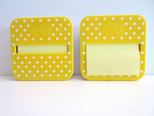 Sticky Notes Dispenser Pop Up Post It  2 Yellow Dots Stocking Stuffers Office