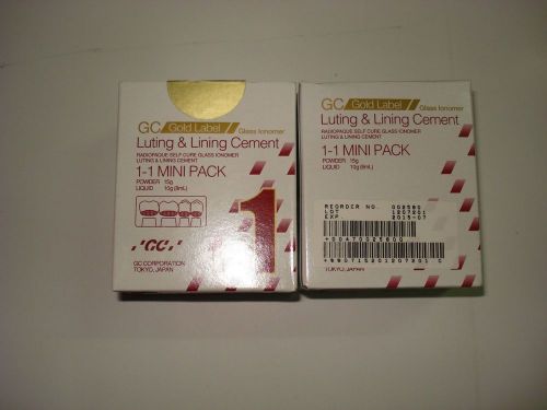 5x gc fuji i 1 powder &amp; liquid lutting cement small for sale