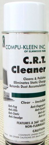 One Compu-kleen C.R.T Cleans &amp; Polishes Eliminates Static Charge Net Wt 14 Oz