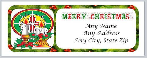 30 Personalized Address Labels Christmas Buy 3 get 1 free (ac393)