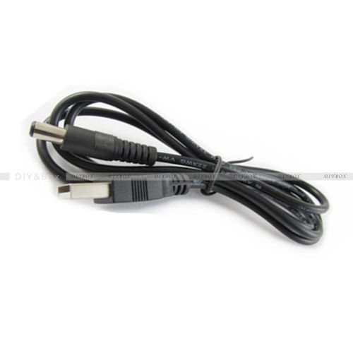USB 2.0 Male A To DC 5.5mm x 2.1mm Plug DC Power Supply Cord Socket Cable D