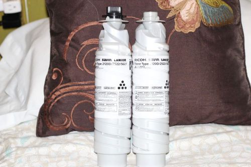 Ricoh Savin Lanier Toners Type 2120D/2522/5627 841337 LOT OF 2 (1 no cap)