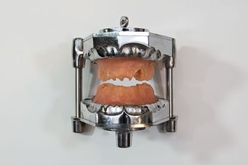 Vintage COLUMBIA DENTOFORM 3901 Chrome Dental Braces Simulation Form