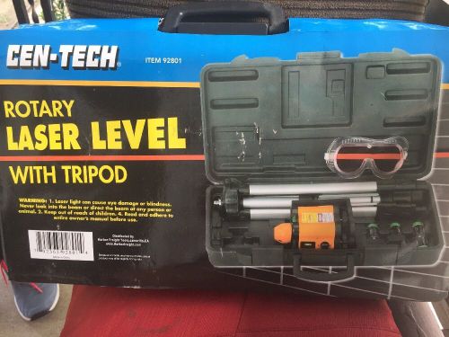 Cen Tech Rotary Laser Level Kit With Tri-pod
