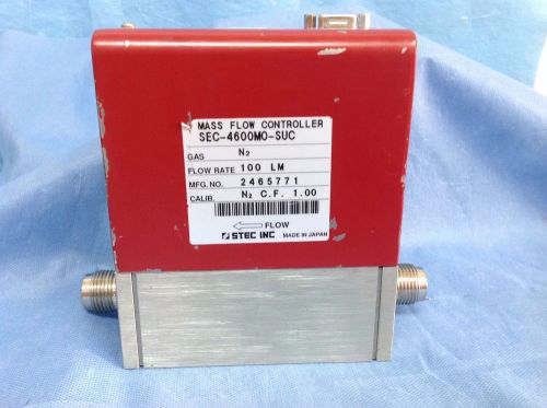 Stec inc.  sec-4600m0-suc mass flow controller, gas n2, flow rate 100 lm for sale
