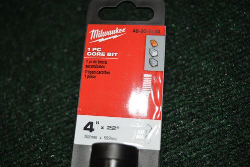 Milwaukee 4 in. x 22 in. SDS-MAX Core Bit Part Number 48-20-5434