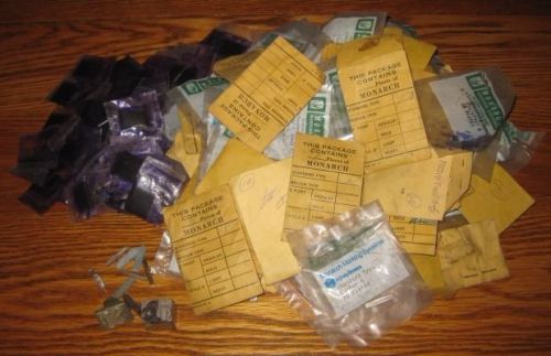 Lot of Nearly 900 Letterpress Metal Letters &amp; Numbers Type Set with 43 Ink Pads