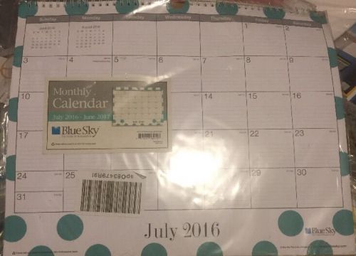 blue sky 2017 monthly planner