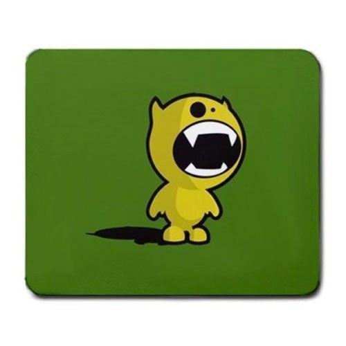 New Cute Yellow Monster on Green Mouse Pad Mats Mousepad Hot Gift