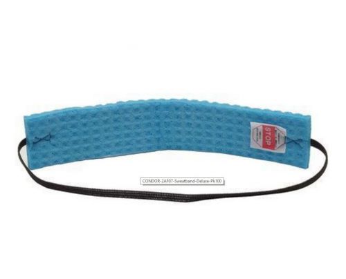 CONDOR 2AF07 Sweatband, Deluxe, Pk100